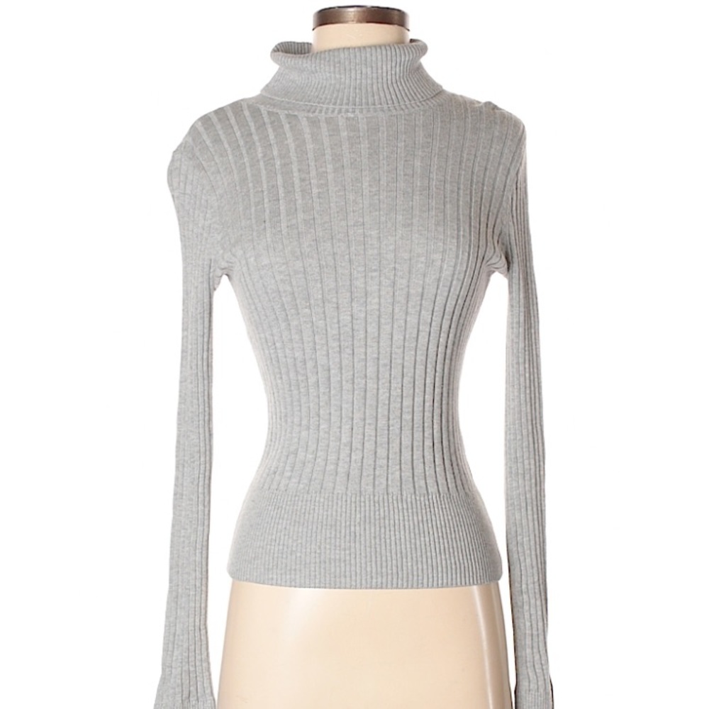 Grey turtle neck sweater